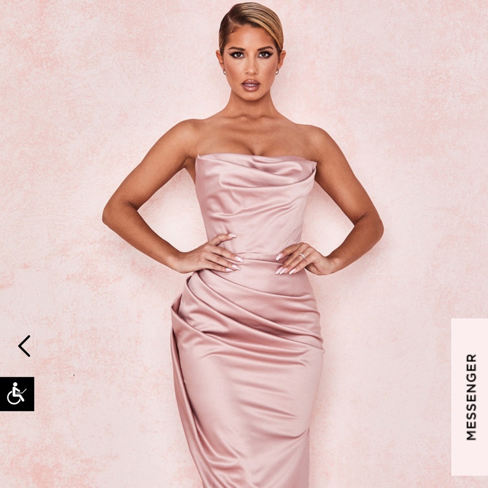 House of CB Adrienne Blush Maxi dress